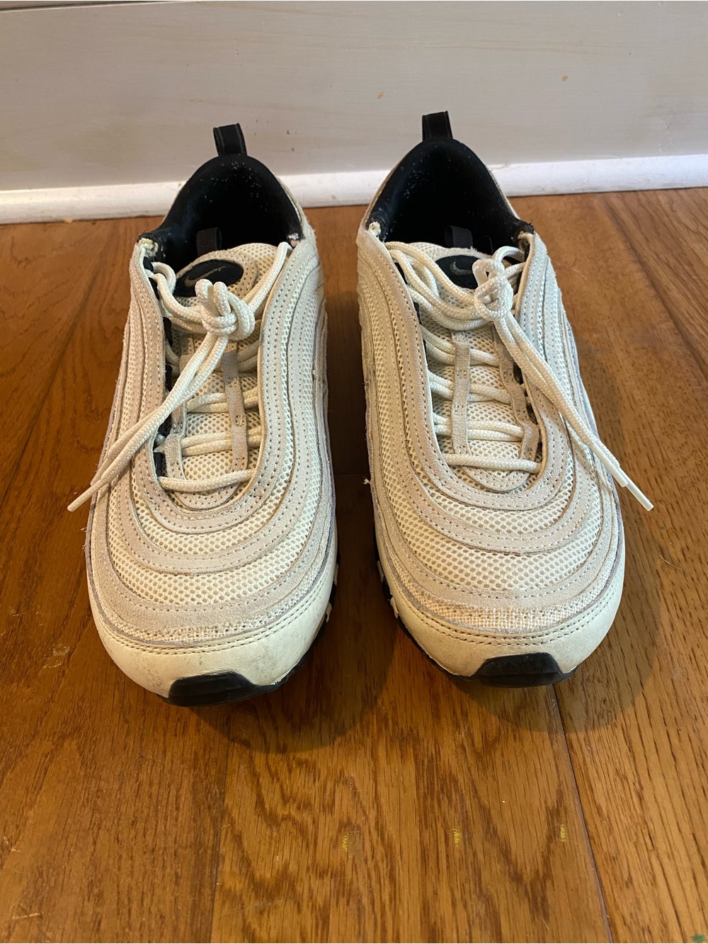 Nike Men’s Off-White/Cream Air Max 97 Sneakers - Picture 2 of 7